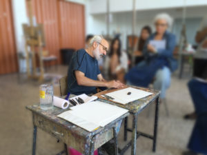 Stuart Shils During The Art Digger Workshop, Madrid 2016