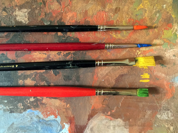HOW I CLEAN OIL PAINT BRUSHES 