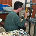 Vincent Desiderio demo at The Art Digger workshop in Madrid